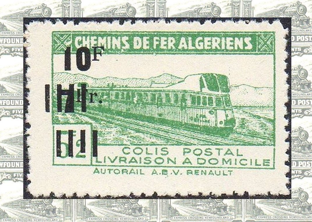 Algerian Railways Parcel Post Stamps